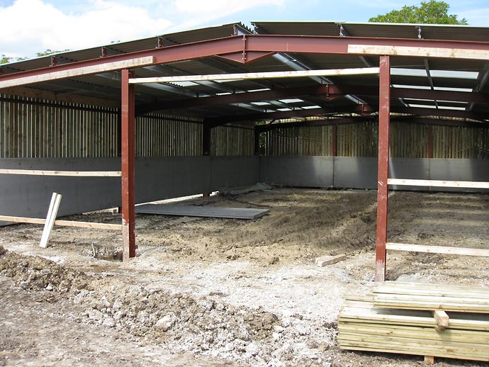 Construction of the stables